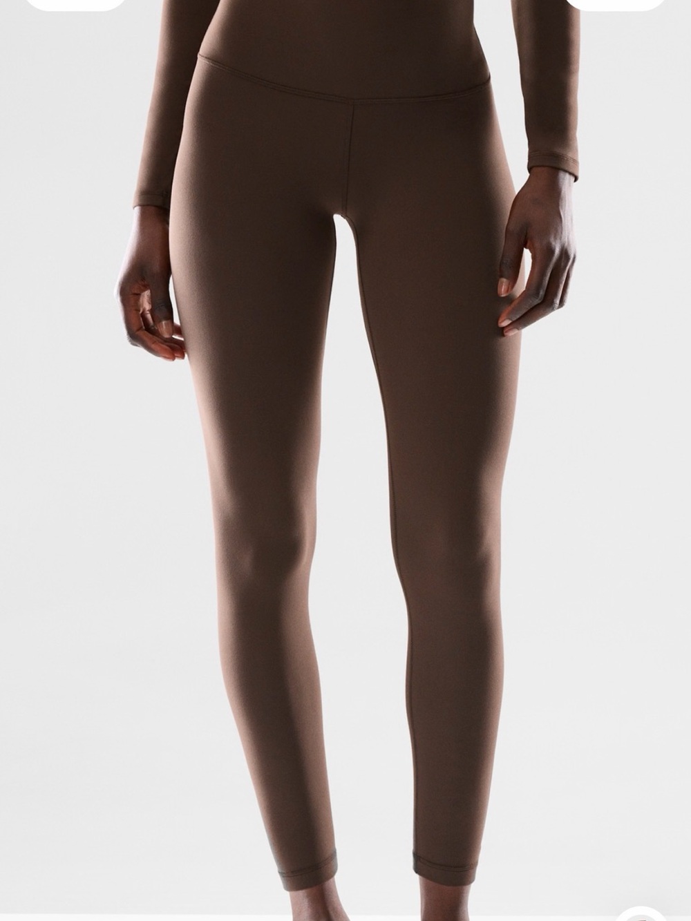 NWOT Aritzia TNA High-Rise Leggings in Rich Mocha Brown